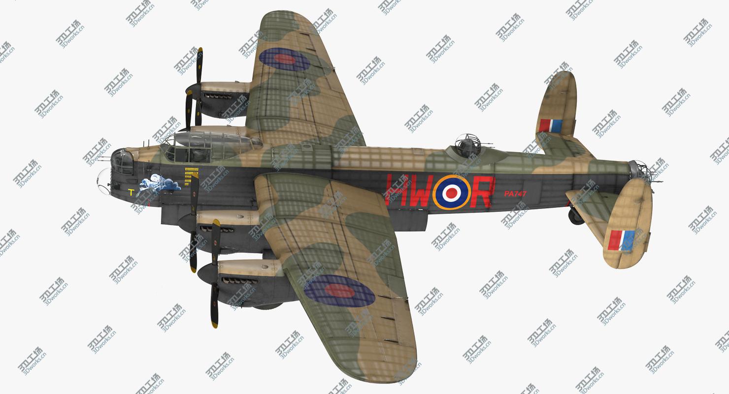 images/goods_img/202104021/3D model British Heavy Bomber Avro Lancaster WWII/2.jpg